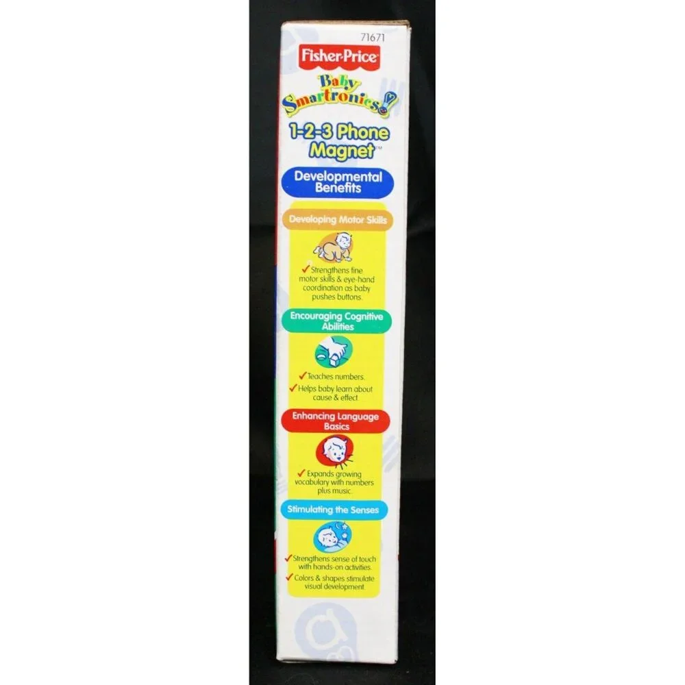 Fisher Price Baby Smartronics! 1-2-3 Phone Magnet Baby Toy Musical Numbers Fun